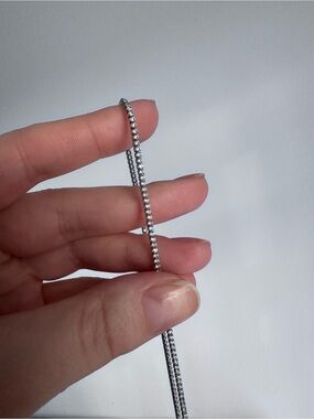 Dainty Sterling Tennis necklace